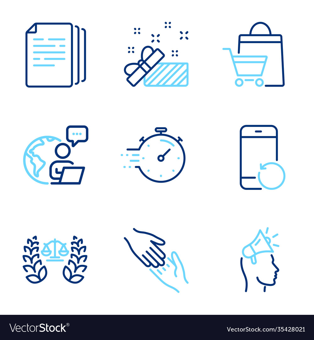 Business Icons Set Included Icon As Brand Vector Image