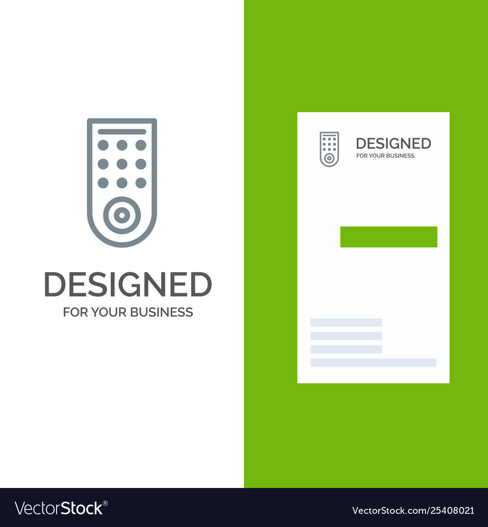 Steuerung Remote tv grau Logo Design und Geschäft