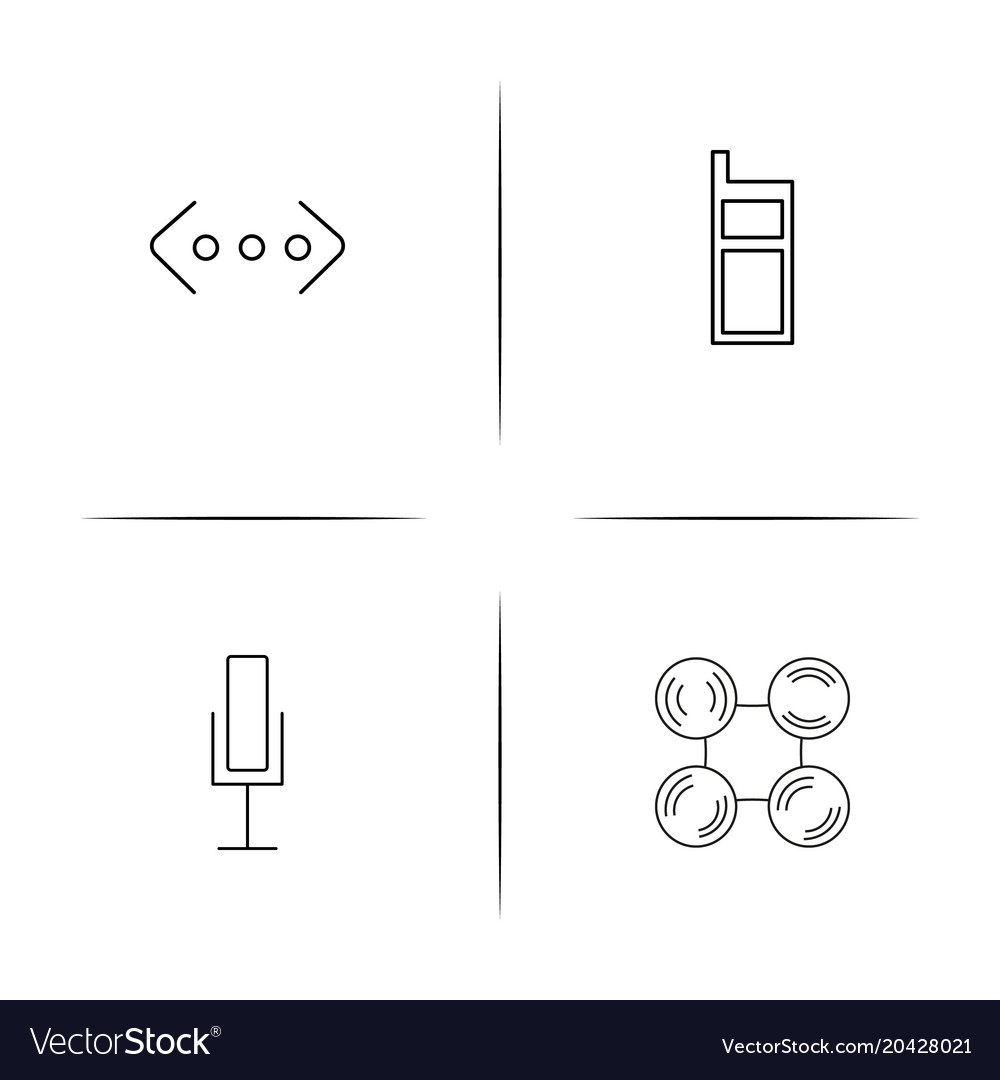 Devices simple linear icon setsimple outline icons