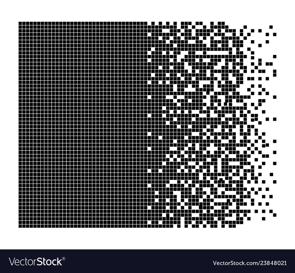 Dissolved filled square vector image Dissolved filled square