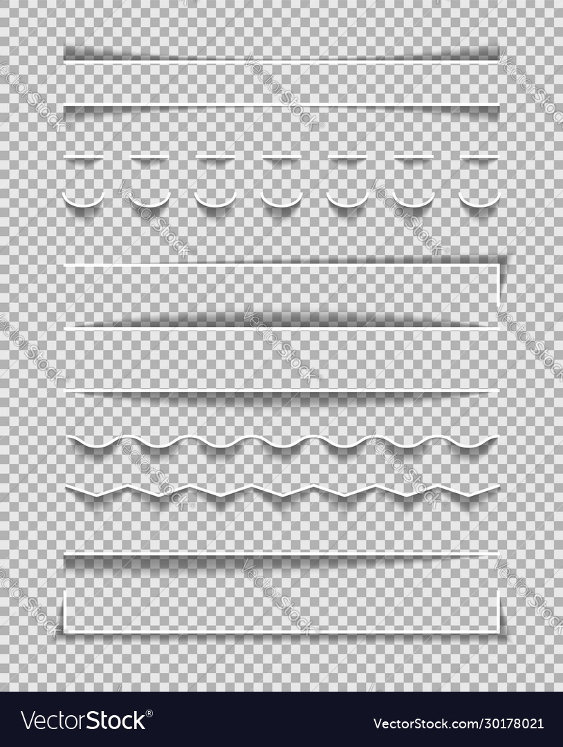 Divider lines shadow frame edge paper