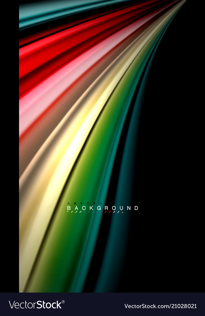 Fluid Color Waves Abstract