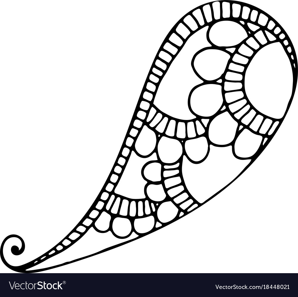 Indian pattern in style hand draw