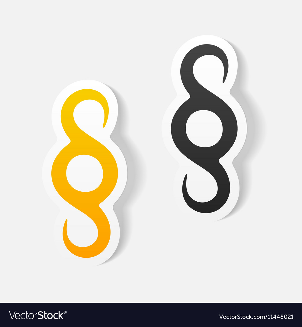 Realistic design element paragraph