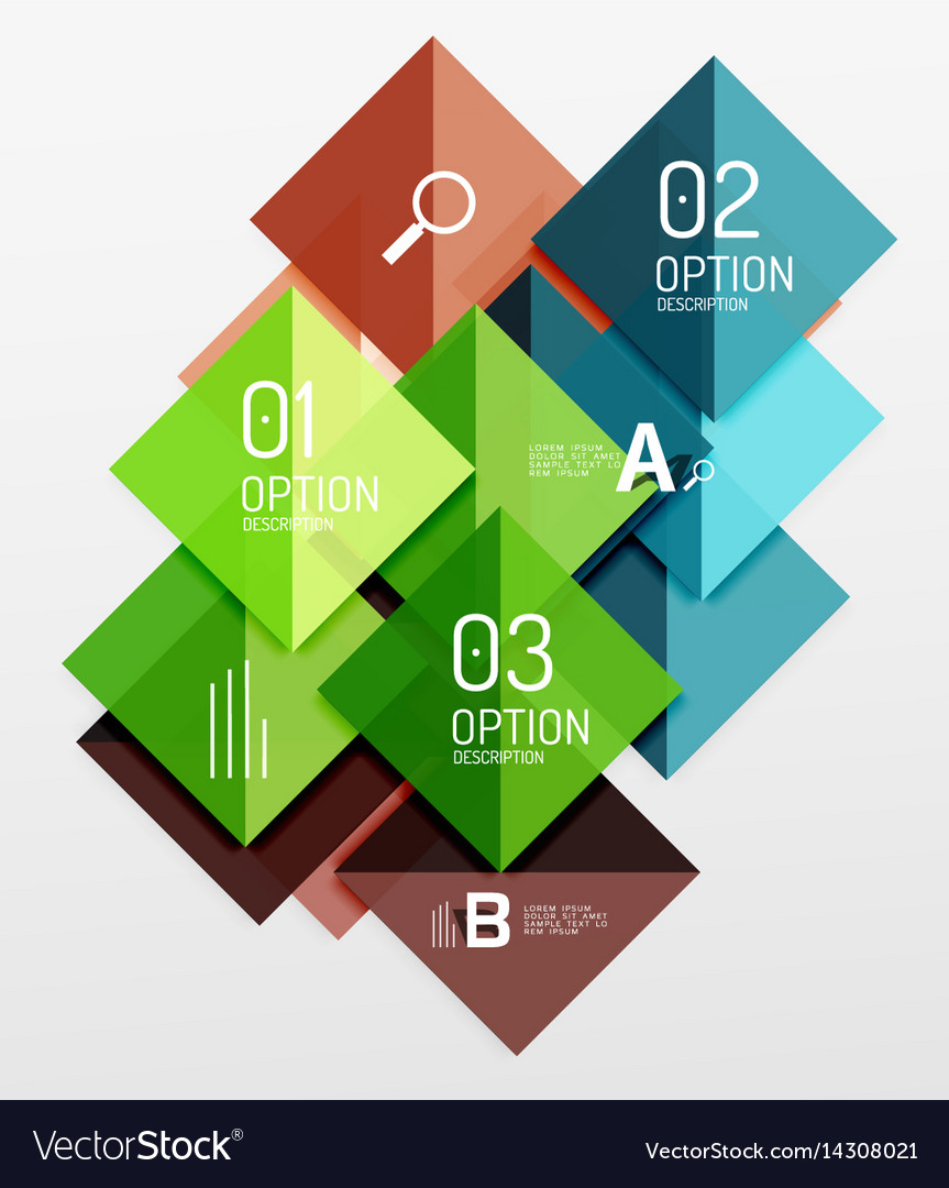 Repetition of overlapping color squares