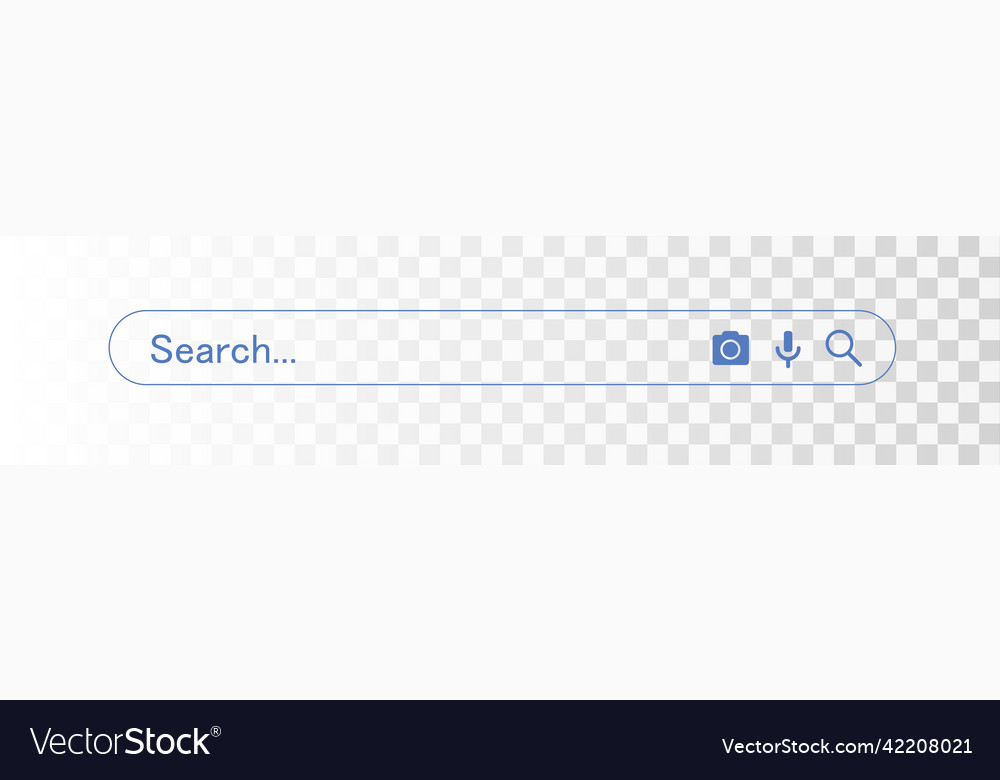 Search bar internet box website ui bars vector image Search bar internet box website ui bars