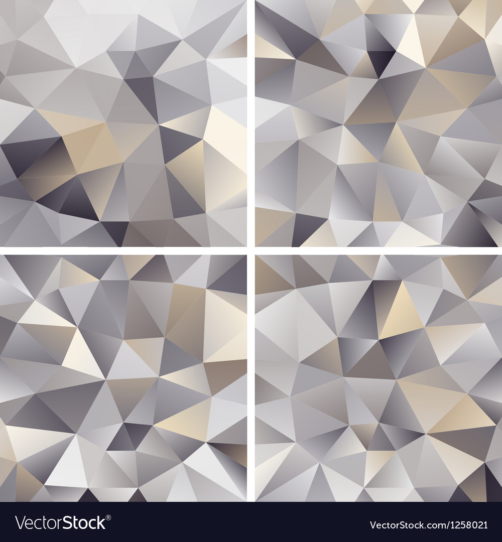 Set of abstract triangle backgrounds