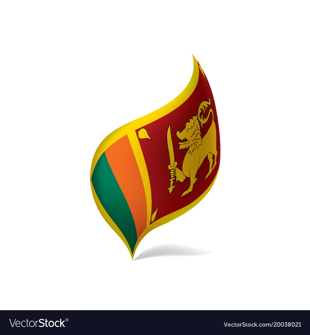 Sri lanka flag Royalty Free Vector Image - VectorStock