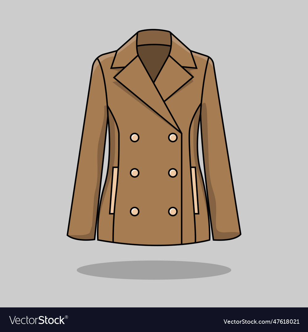 Women classic jacket Royalty Free Vector Image