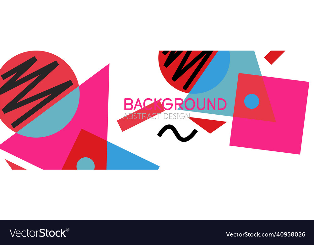 Abstract background with blocks lines geometric vector image Abstract background with blocks lines geometric