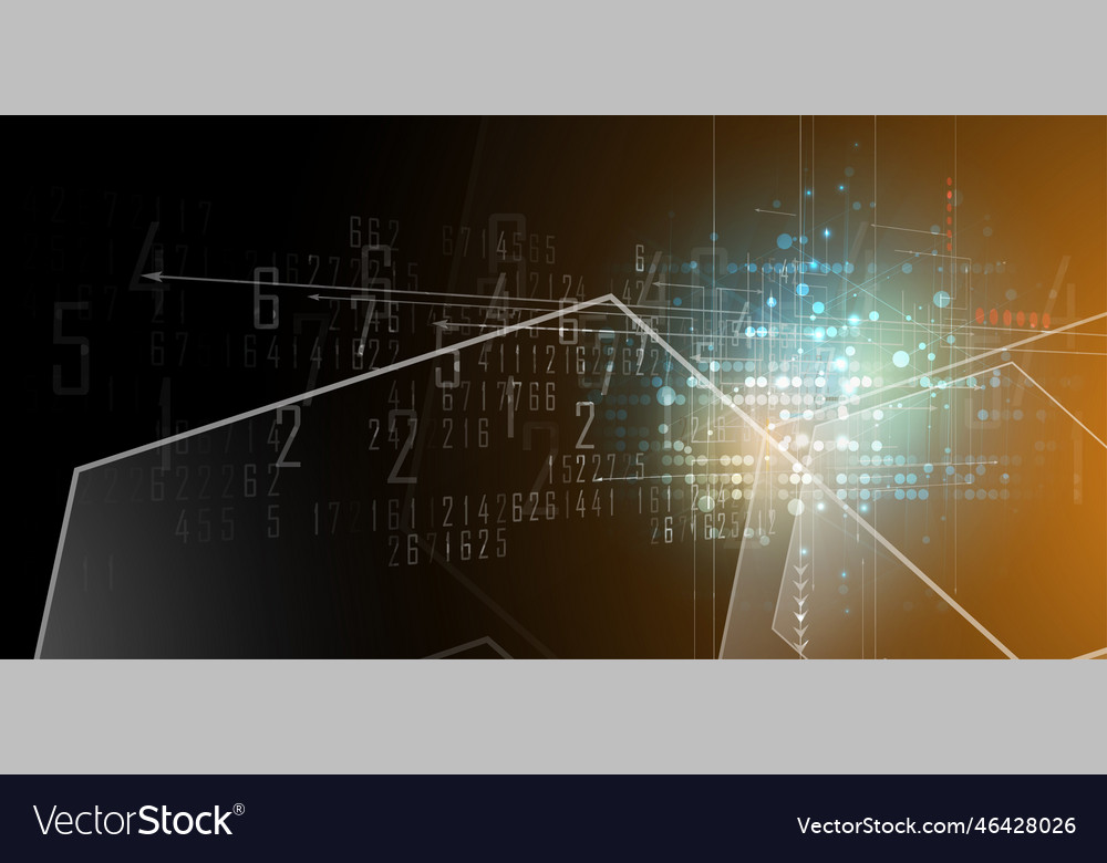 Abstract Technology Data Stream
