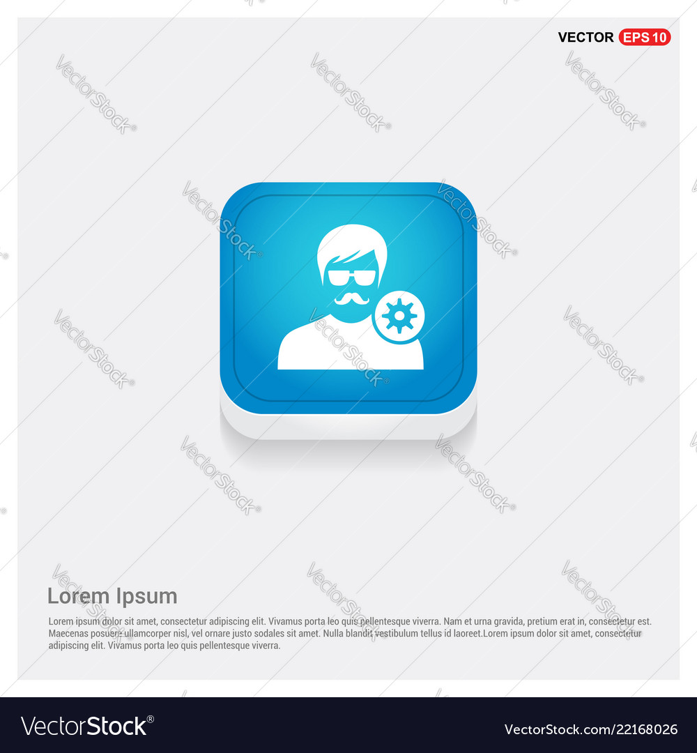 Configuration user icon vector image Configuration user icon