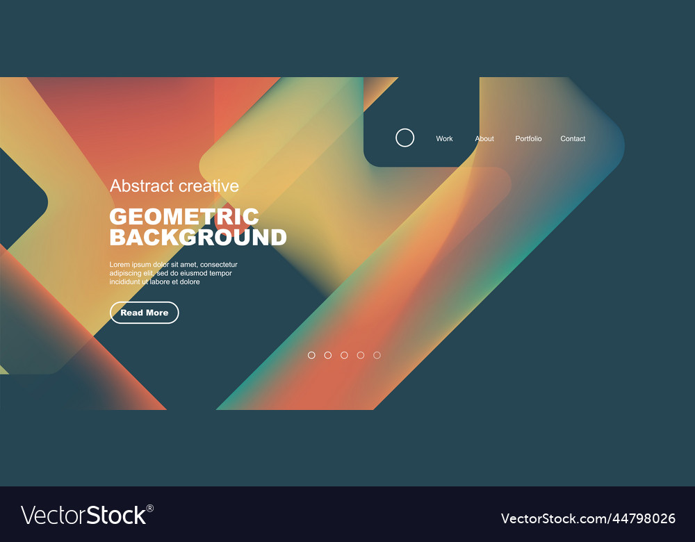 Fluid gradient triangles landing page background