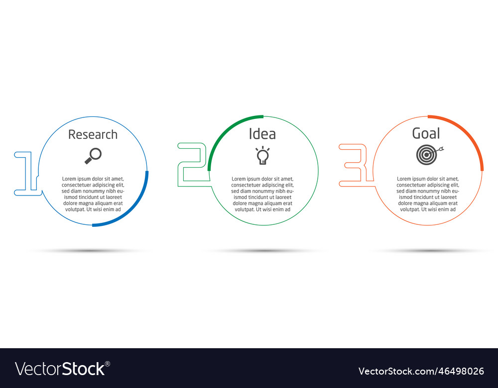Infographic option number template design vector image Infographic option number template design