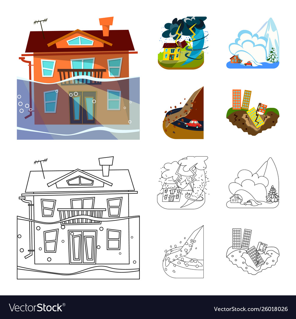 Isolated object weather and distress symbol Vector Image Isolated object weather and distress symbol