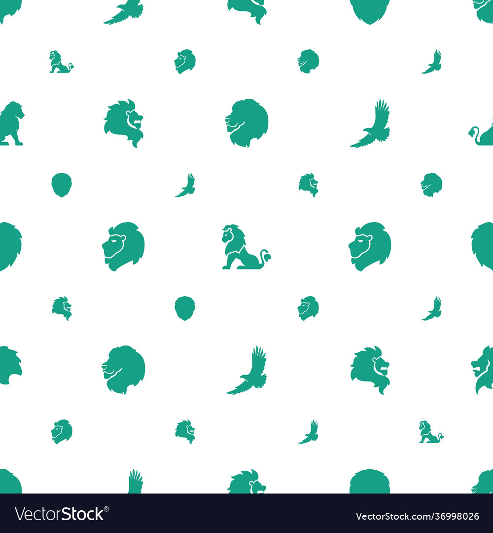 Majestic icons pattern seamless white background Vector Image