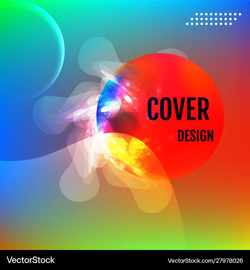 Modern colored abstract background gradient mesh Vector Image