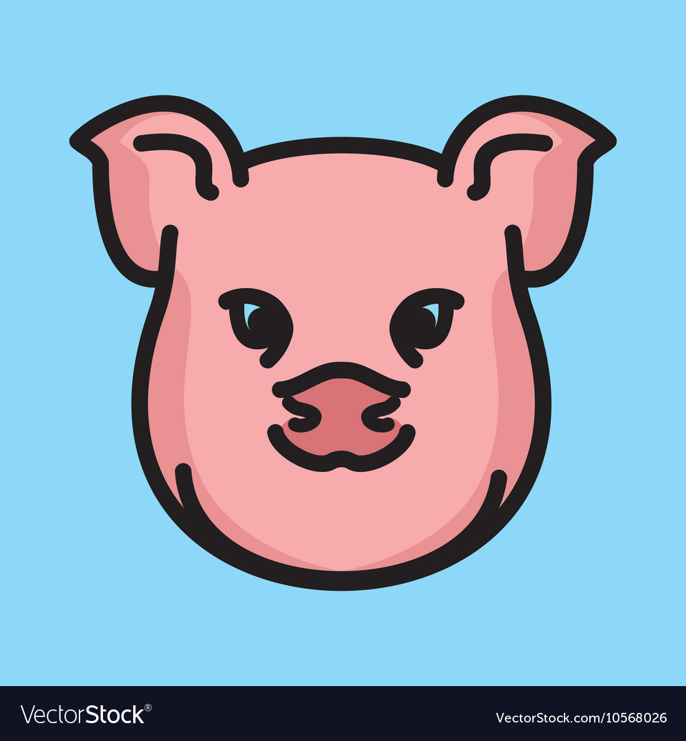 Pig icon Royalty Free Vector Image - VectorStock