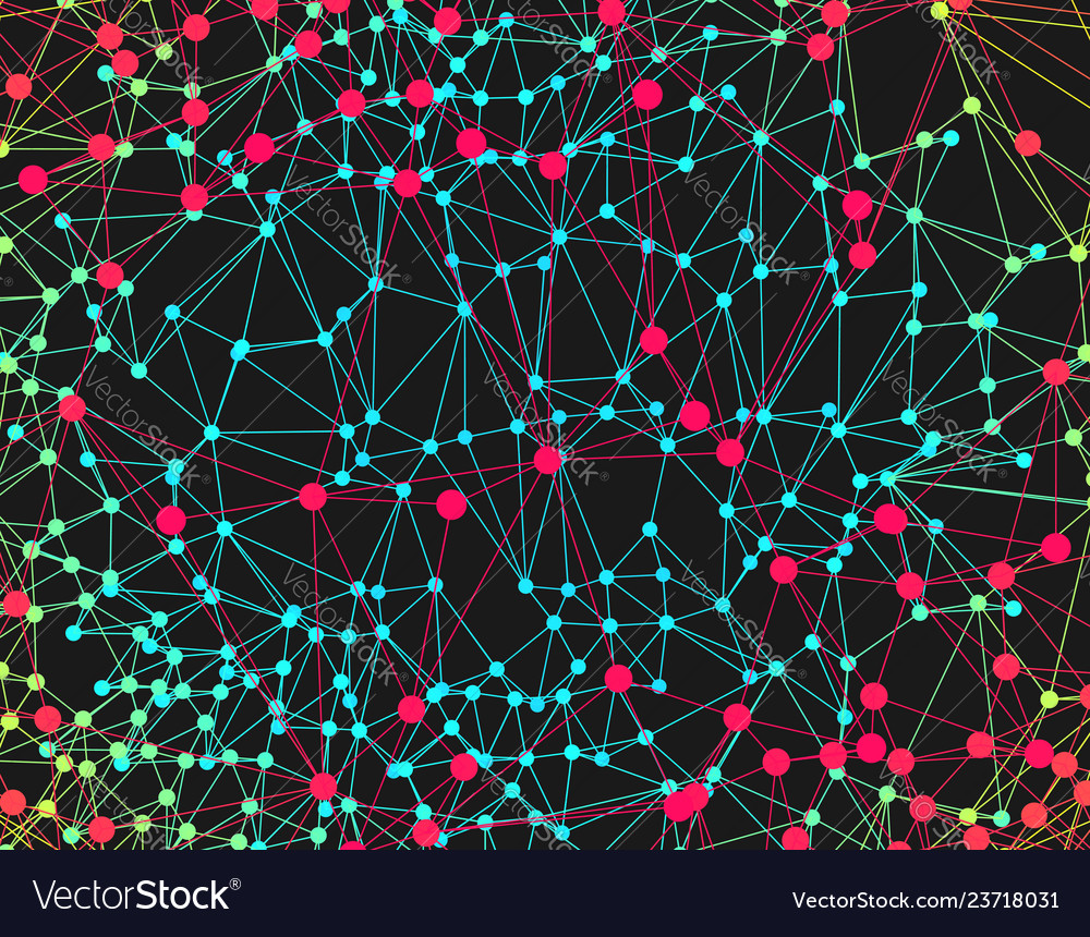 Abstract science technology background 3d grid vector image Abstract science technology background 3d grid