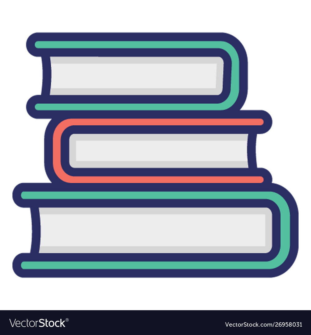 Archives outline fill with color isolated