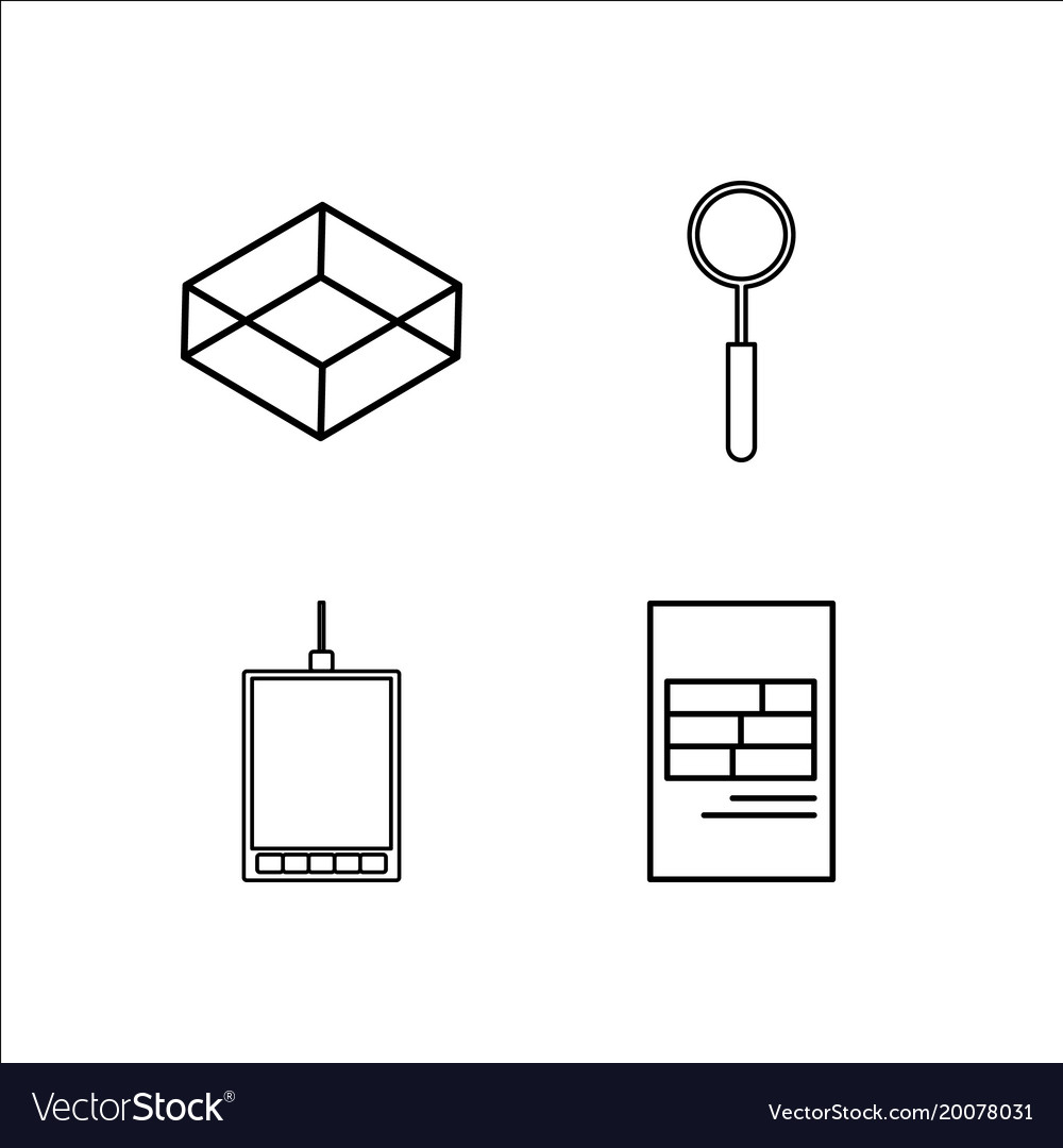 Design and studio simple linear icon setsimple