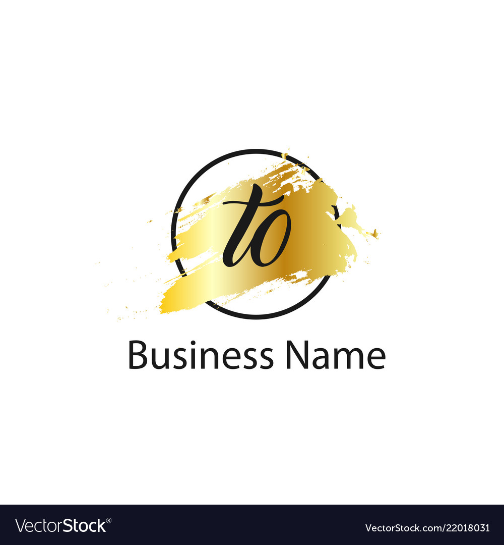 Initial letter to logo template design