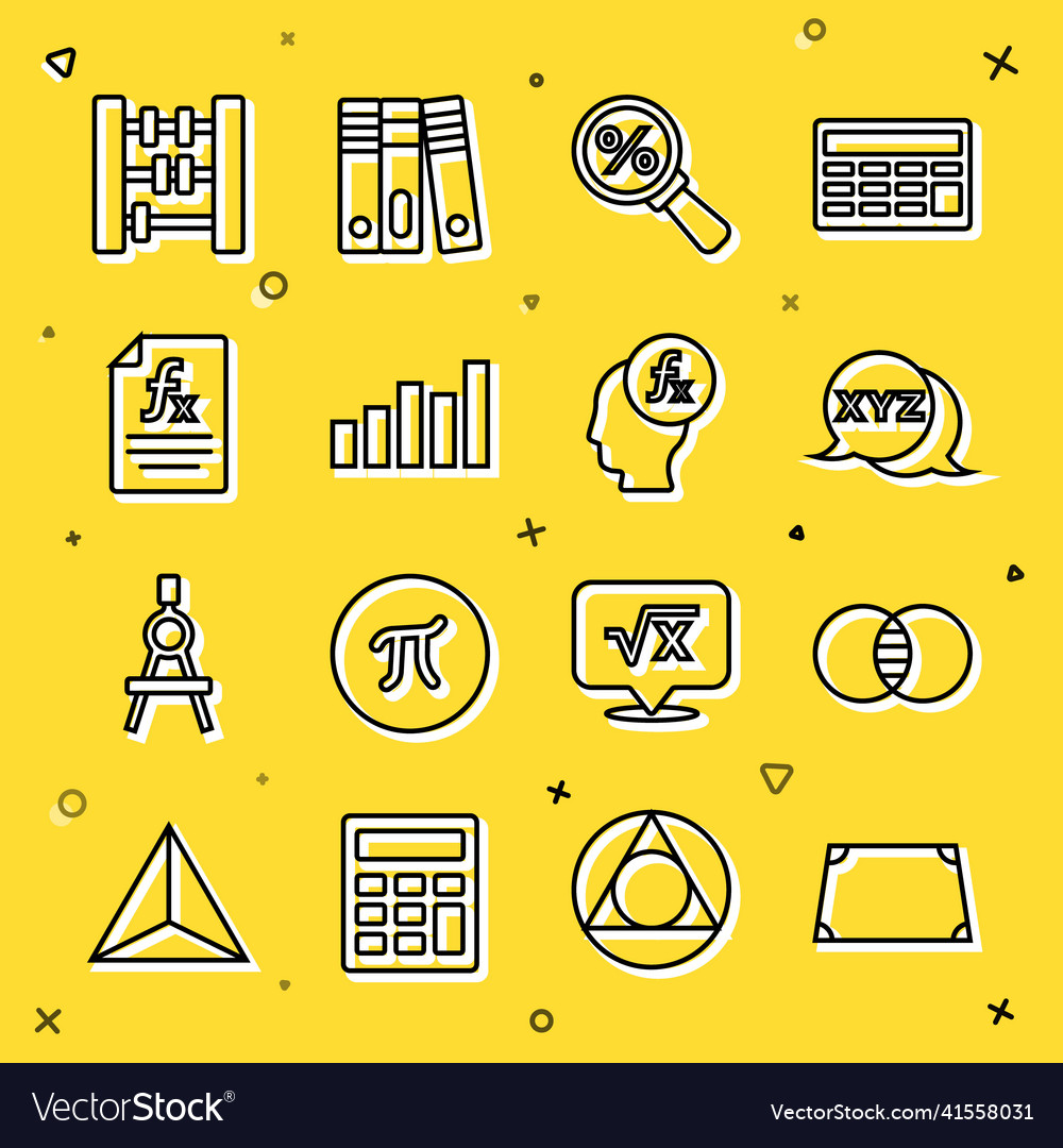 Set line acute trapezoid shape mathematics sets vector image Set line acute trapezoid shape mathematics sets