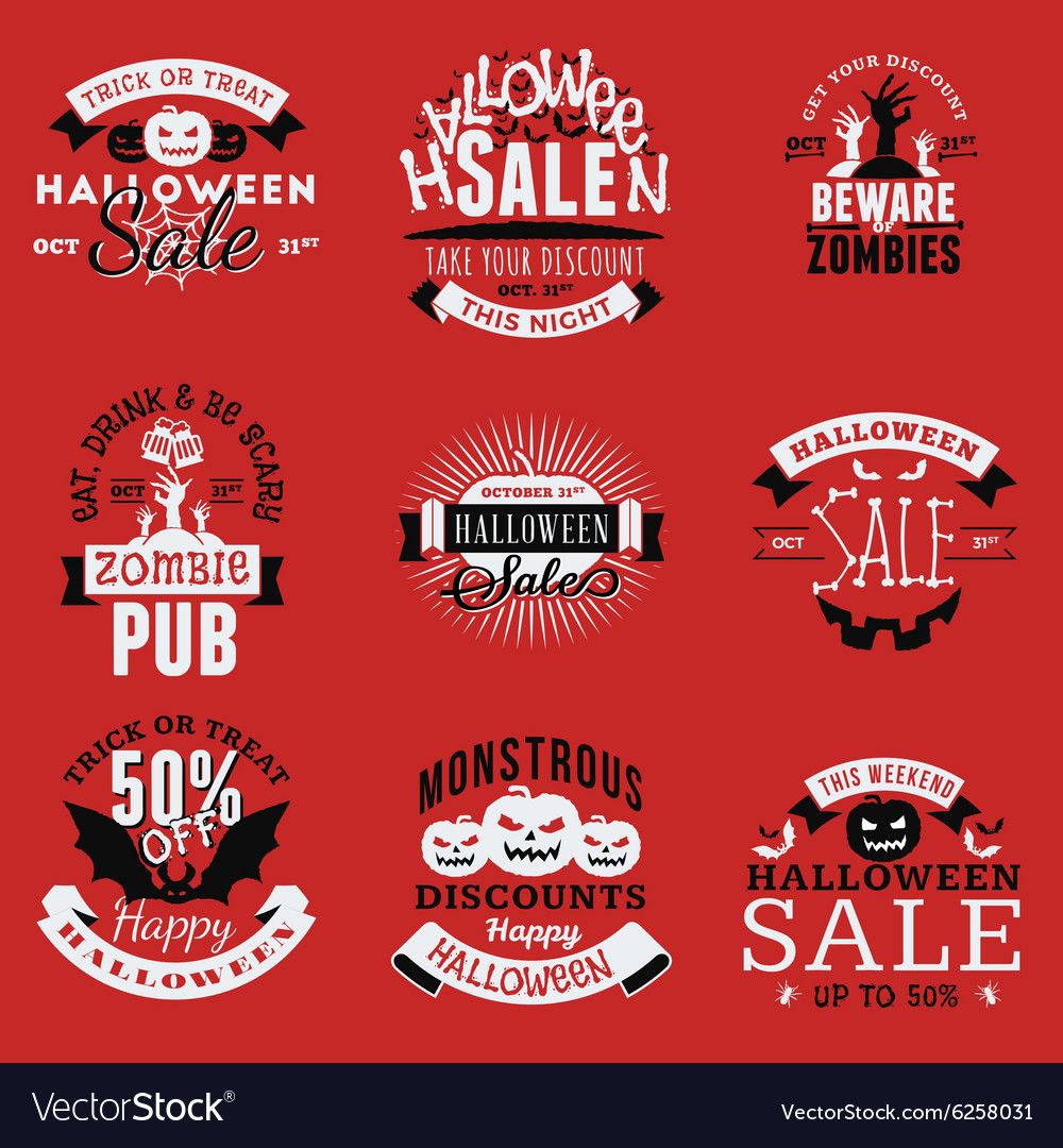 Vintage Halloween Badges & Stickers