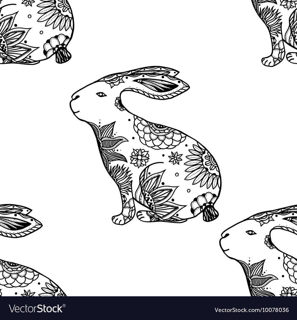Background with rabbits