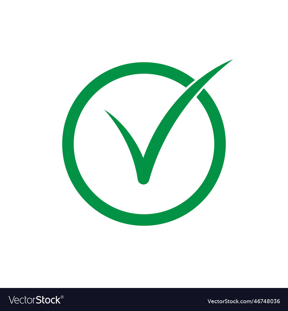Check mark Royalty Free Vector Image - VectorStock