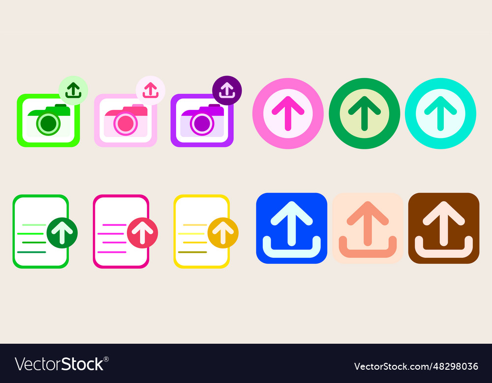 Collection icon data upload loading symbol