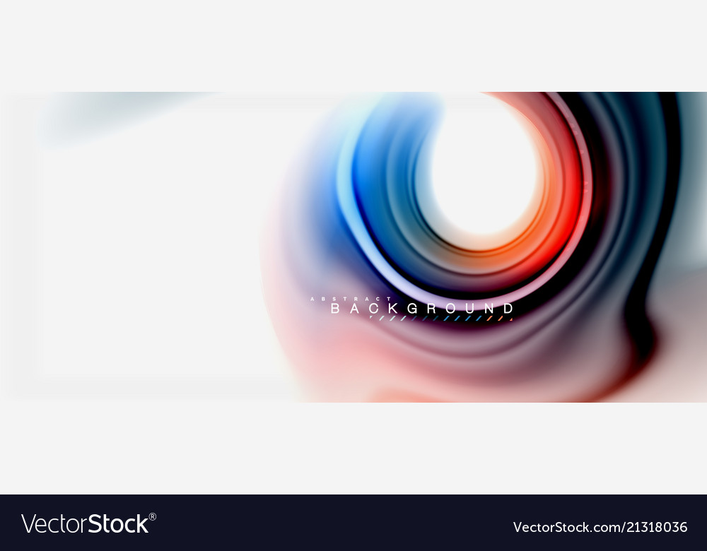 Colorful Fluid Swirl Abstract