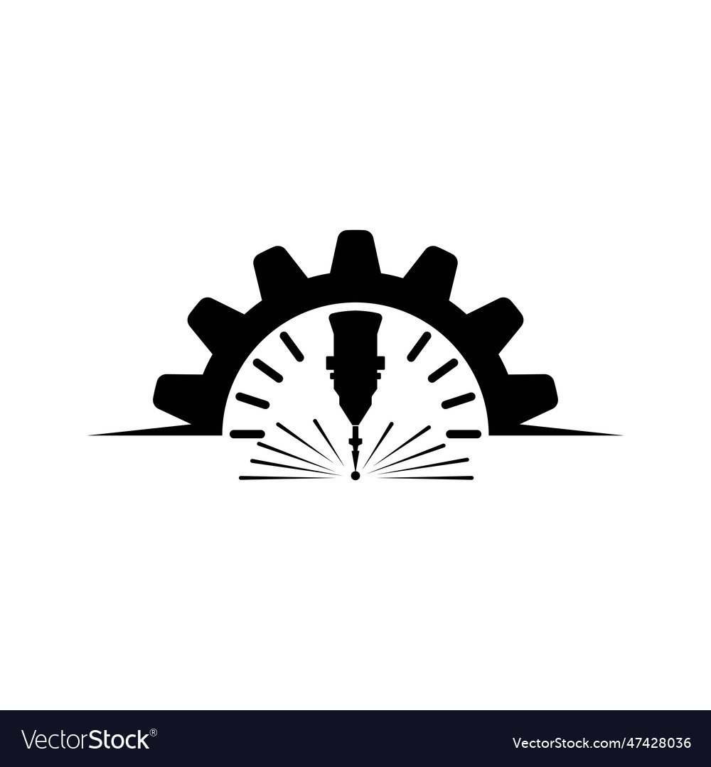 Consists of a laser cutting Royalty Free Vector Image