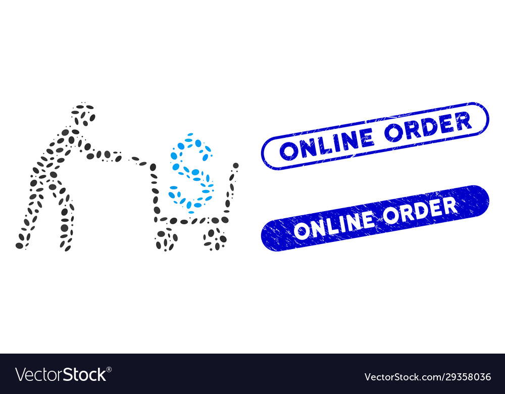 Elliptic mosaic cash out with distress online vector image Elliptic mosaic cash out with distress online