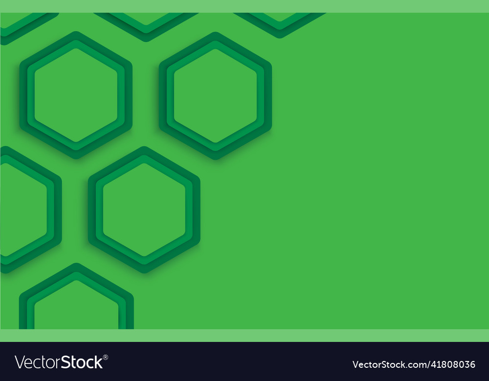 Grüne hexagon Hintergrundschablone