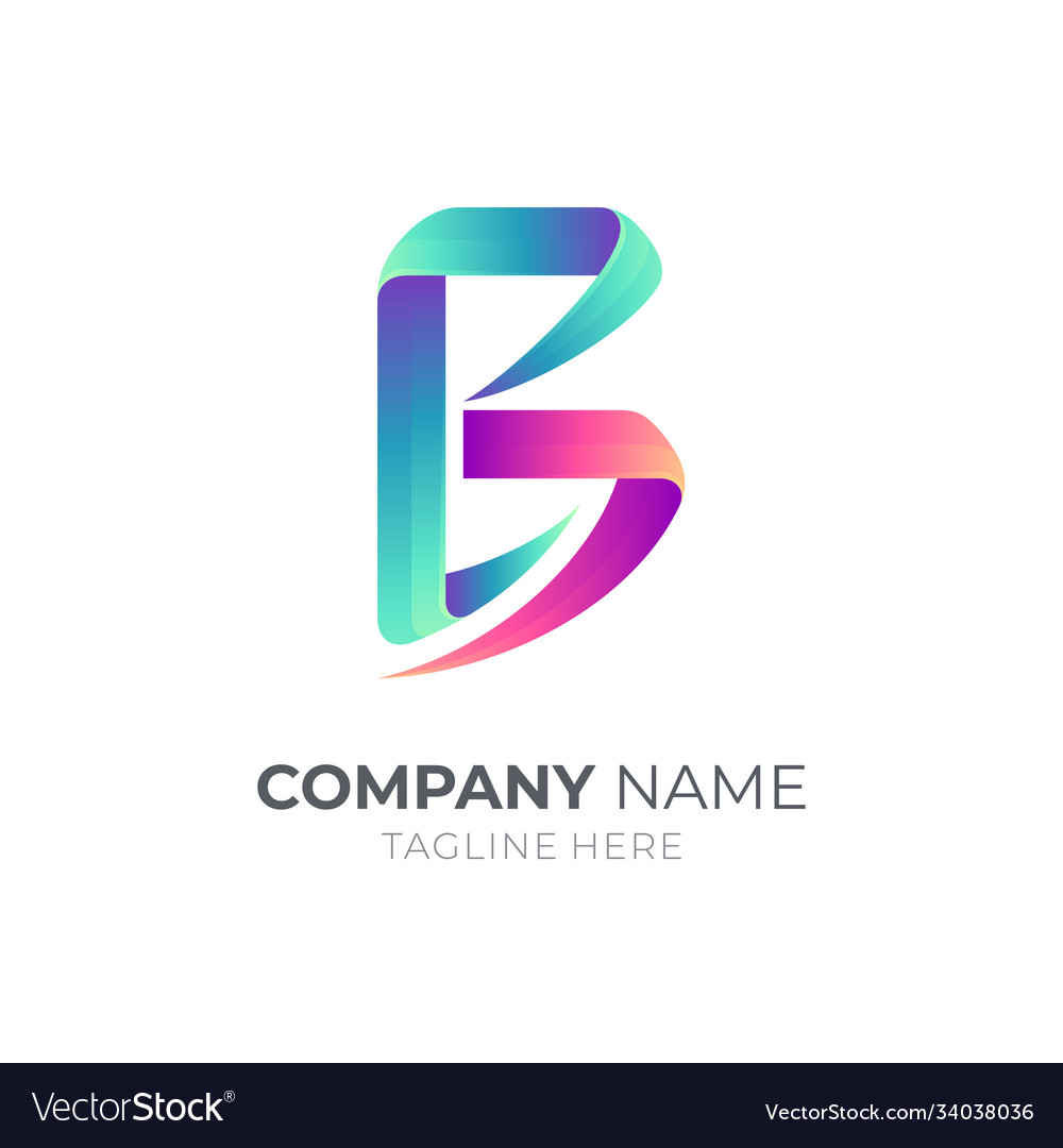 Letter b logo Royalty Free Vector Image - VectorStock