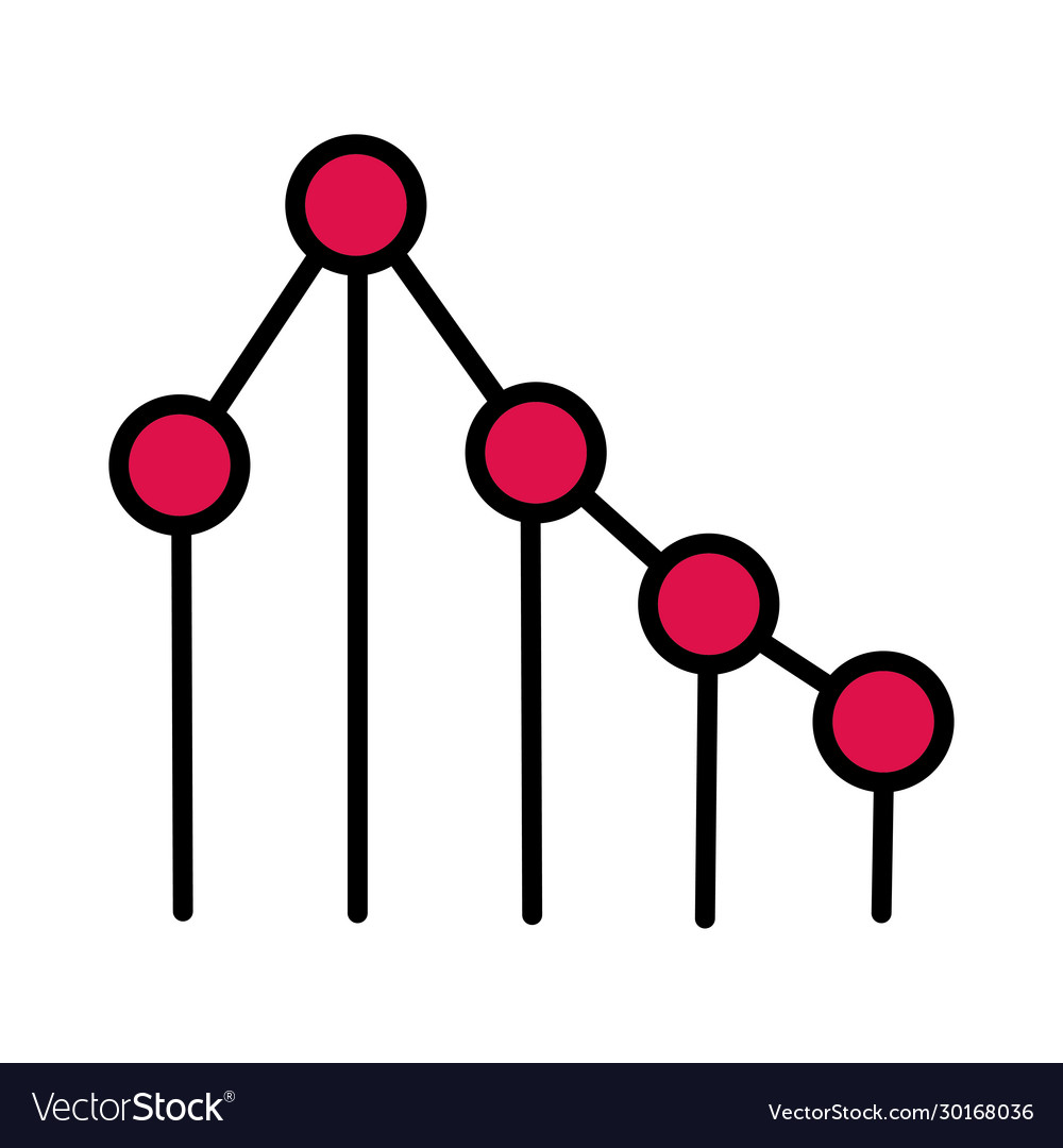 Statistics infographic line and fill style