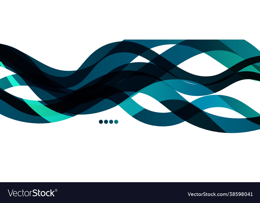 Abstract background - transparent overlapping wavy Vector Image Abstract background - transparent overlapping wavy