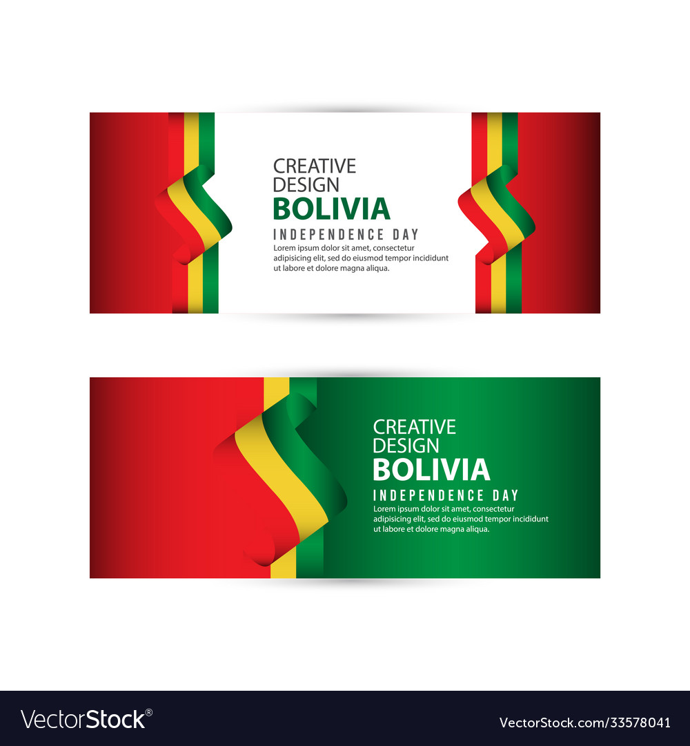 Bolivia independence day celebration creative