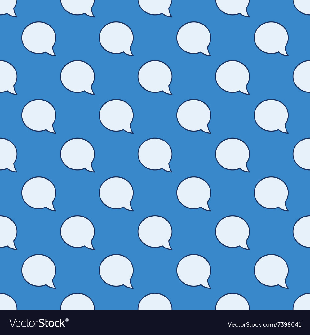 Chat bubble seamless pattern
