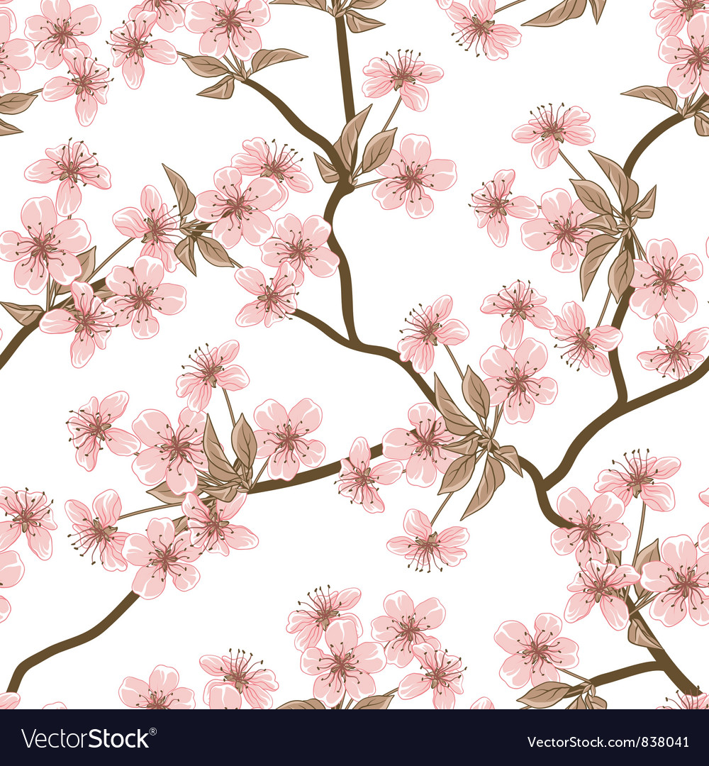 cherry blossom background seamless