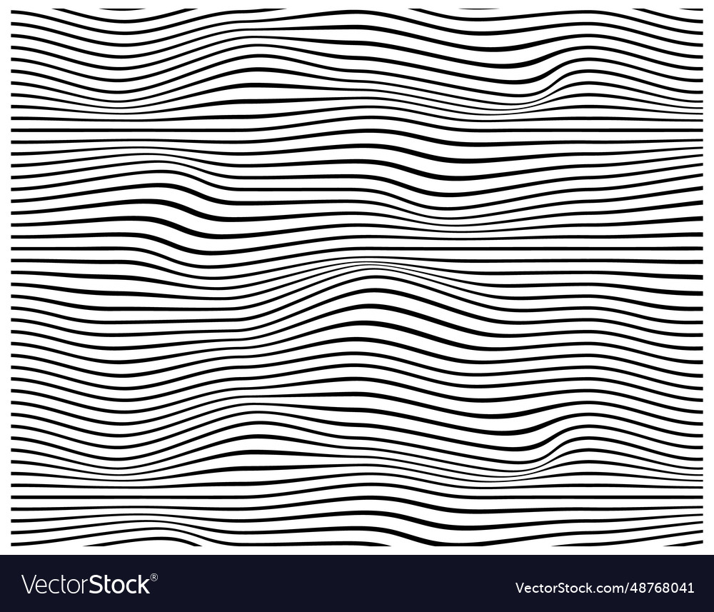 Deformed lines pattern seamless on a transparent