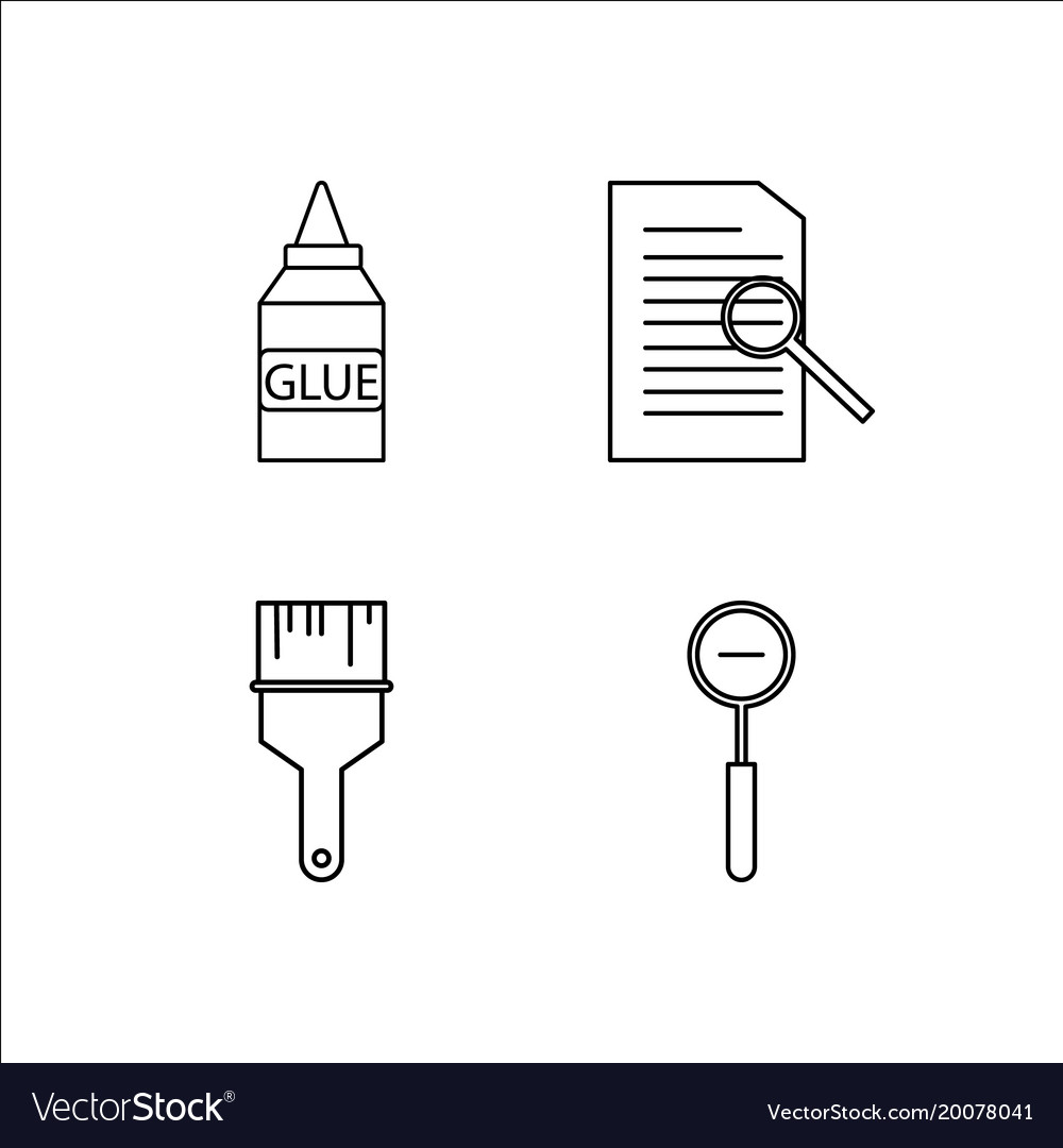 Design und Studio einfache lineare Icon-Setsimple