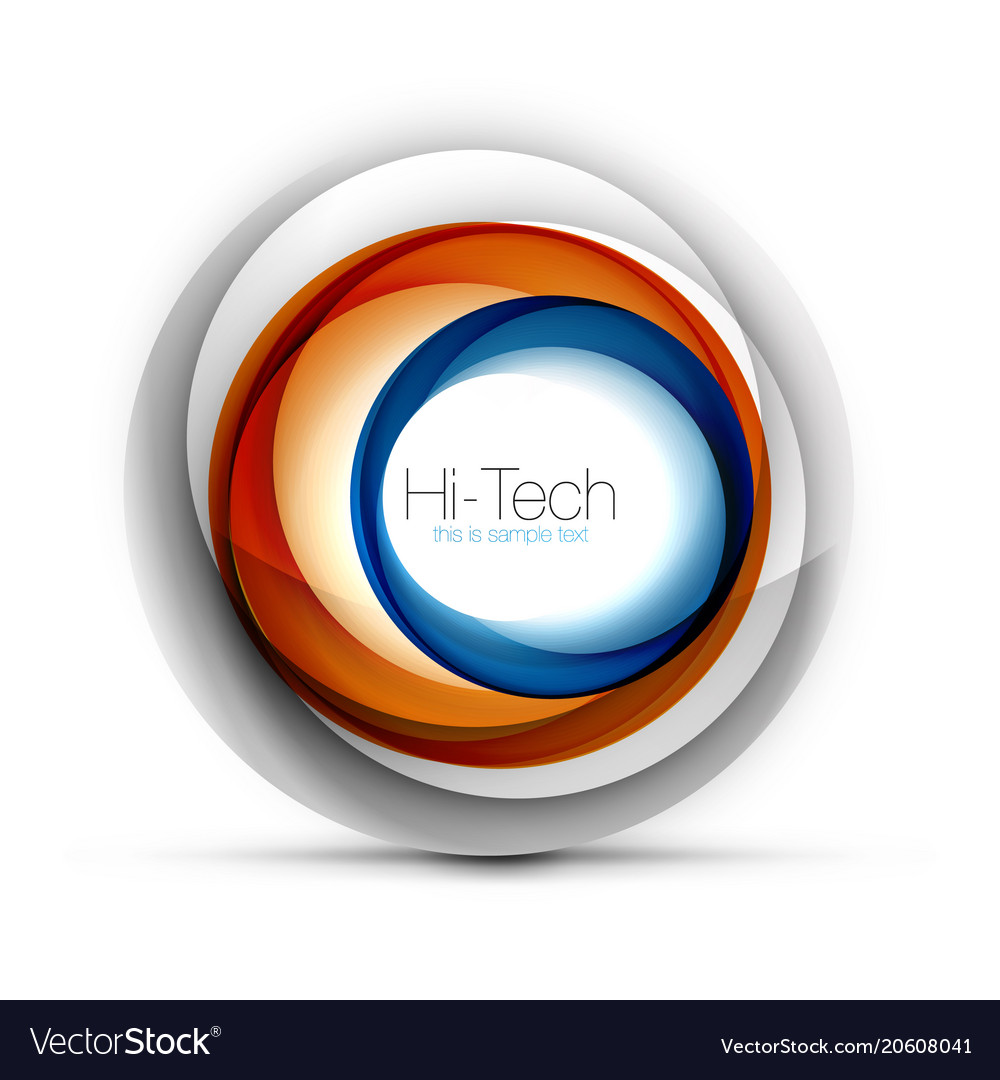 Digital techno sphere web banner button or icon vector image Digital techno sphere web banner button or icon