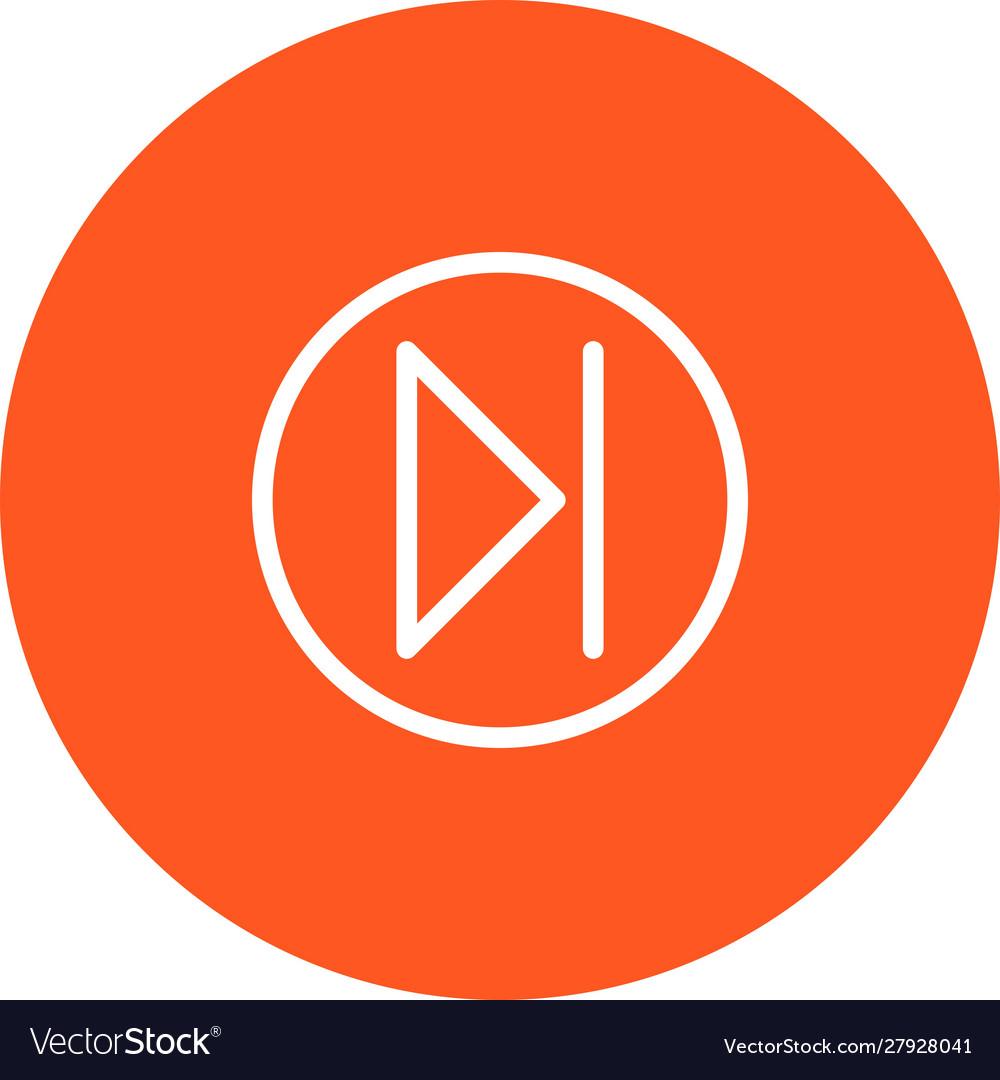 Forward Icon - Circular Play Button