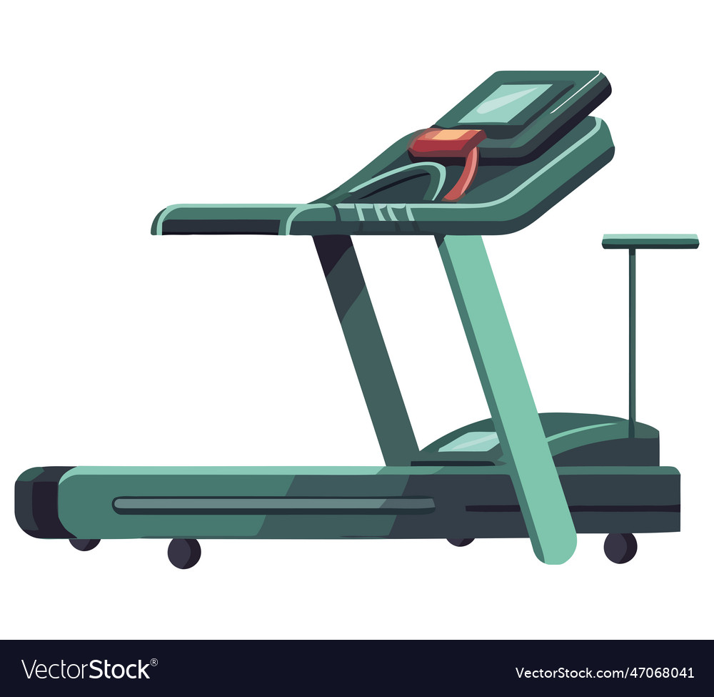 Gym treadmill design Royalty Free Vector Image