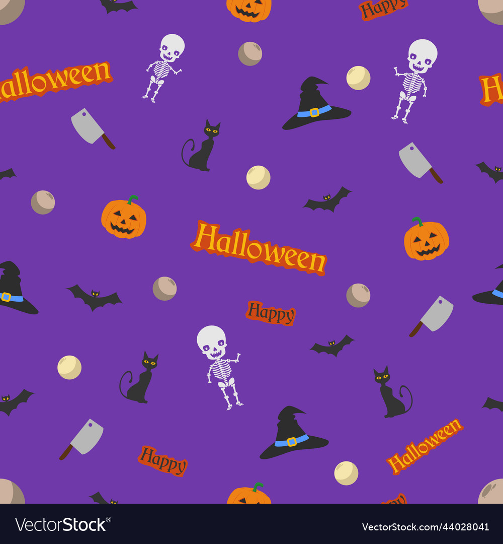 Halloween party pattern seamless