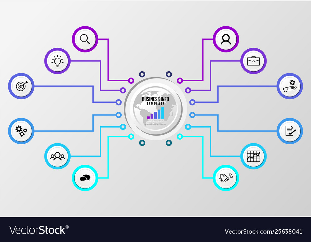 Infographic design template with options steps