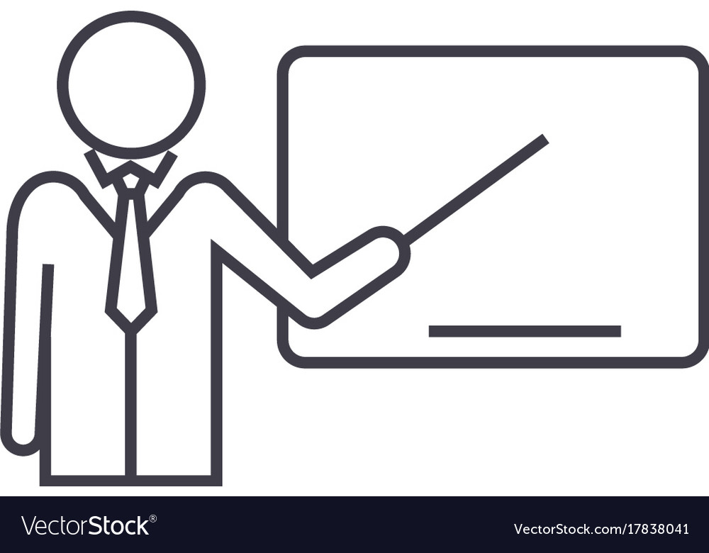 Lecturerpresentation with pointer line