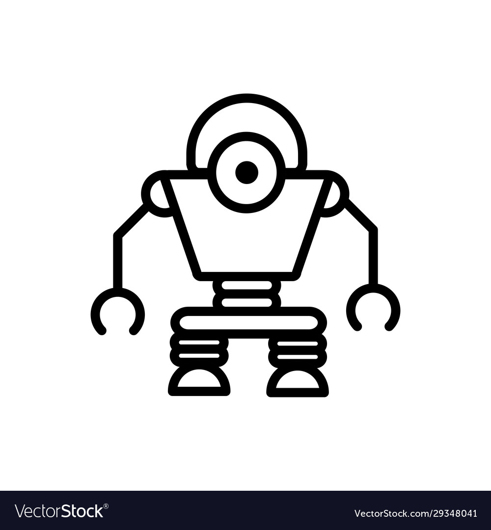 Robot android technology character artificial